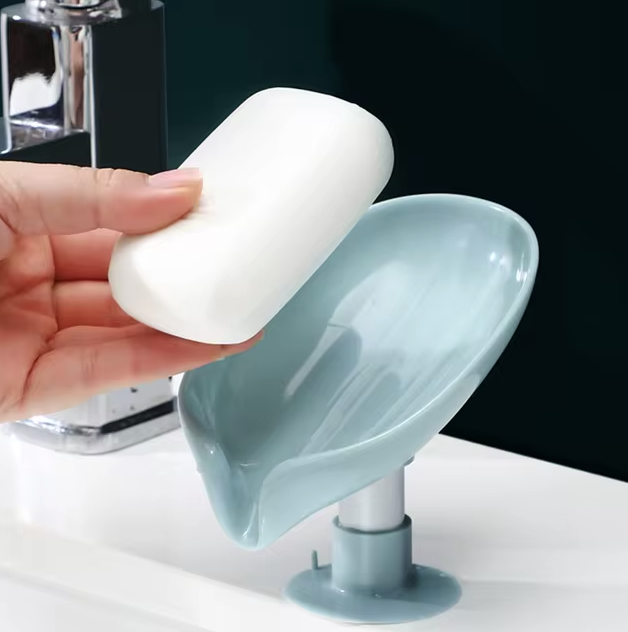 2pcs Leaf Shape Soap Drainer