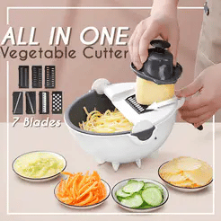 8 in 1 Multifunctional Vegetable Cutter With Drain Basket