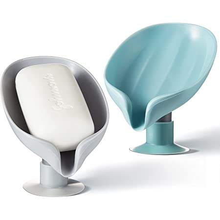 2pcs Leaf Shape Soap Drainer